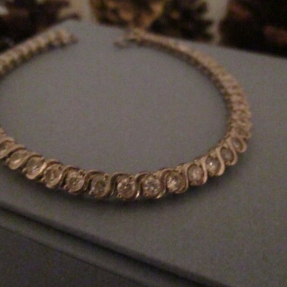 Bracelet Sterling 925 Silver 7 1/2 inches - Picture 1 of 3